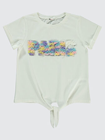 Civil Girls Kız Çocuk Tişört 10-13 Yaş Ekru