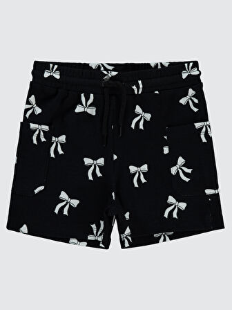 Civil Girls Kız Çocuk Şort 6-9 Yaş Siyah