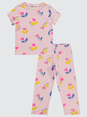 Civil Girls Kız Çocuk Pijama Takımı 2-5 Yaş Gül Pembe