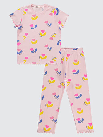 Civil Girls Kız Çocuk Pijama Takımı 6-9 Yaş Gül Pembe