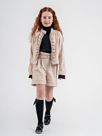 Pierre Cardin Kız Çocuk Ceket 10-12 Yaş  Bej