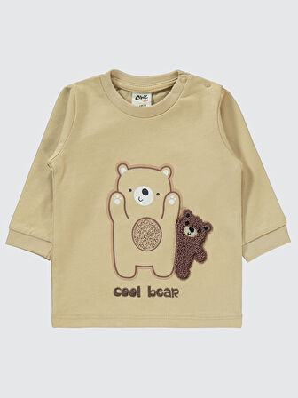 Civil Baby Erkek Bebek Pijama Takımı 6-18 Ay Sütlü Kahve