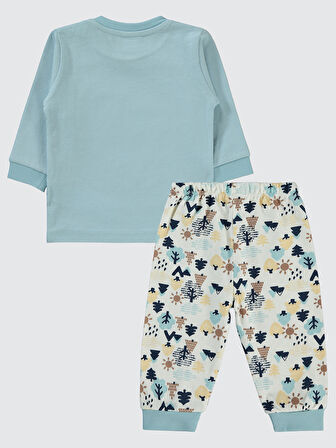 Civil Baby Erkek Bebek Pijama Takımı 6-18 Ay Mavi
