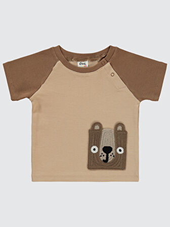 Civil Baby Erkek Bebek Şortlu Takım 6-18 Ay Kahve