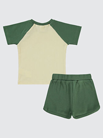 Civil Baby Erkek Bebek Şortlu Takım 6-18 Ay Haki