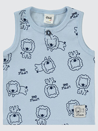 Civil Baby Erkek Bebek Şortlu Takım 6-18 Ay Açık Mavi