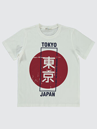 Civil  Boys Erkek Çocuk Tişört 10-13 Yaş Ekru