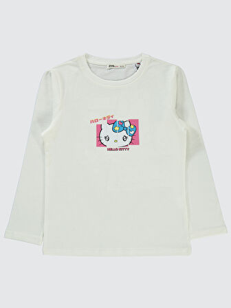 Civil Girls Kız Çocuk Sweatshirt 6-9 Yaş Ekru