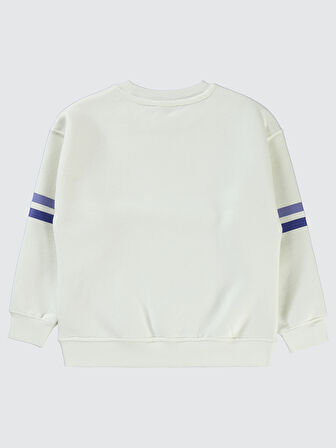 Civil Girls Kız Çocuk Sweatshirt 6-9 Yaş Beyaz