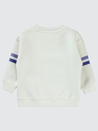 Civil Girls Kız Çocuk Sweatshirt 2-5 Yaş Beyaz
