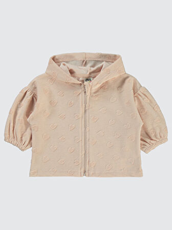 Civil Baby Kız Bebek Hırka 6-18 Ay Pudra