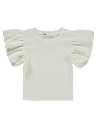 Civil Girls Kız Çocuk Tişört 2-5 Yaş Ekru