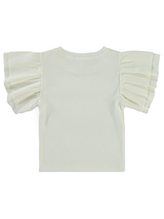Civil Girls Kız Çocuk Tişört 2-5 Yaş Ekru