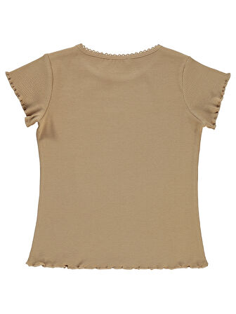 Civil Girls Kız Çocuk Tişört 2-5 Yaş Yulaf Sütü