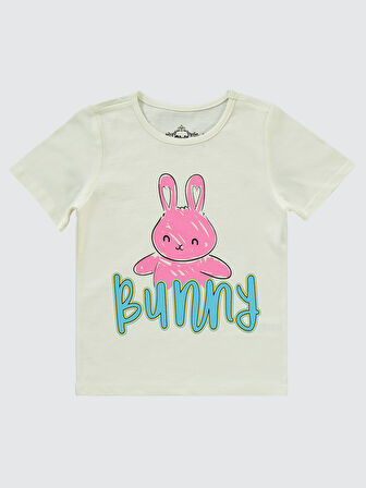 Civil Grils Kız Çocuk Pijama Takımı 2-5 Yaş Ekru