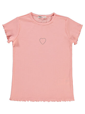 Civil Girls Kız Çocuk Tişört 10-13 Yaş Pudra