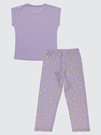 Civil Girls Kız Çocuk Pijama Takımı 10-13 Yaş Dijital Lavanta