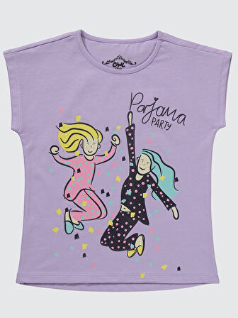 Civil Girls Kız Çocuk Pijama Takımı 10-13 Yaş Dijital Lavanta