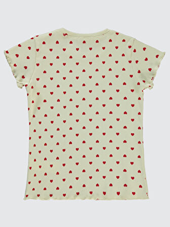 Civil Girls Kız Çocuk Tişört 6-9 Yaş FilDişi