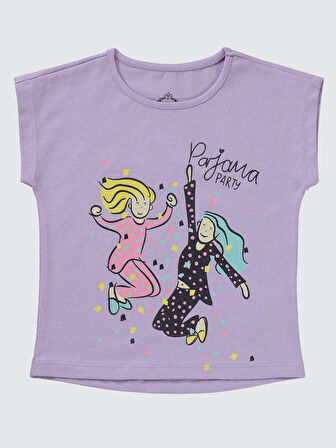 Civil Girls Kız Çocuk Pijama Takımı 2-5 Yaş Dijital Lavanta