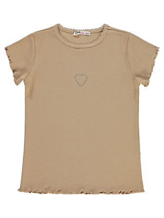 Civil Girls Kız Çocuk Tişört 6-9 Yaş Yulaf Sütü