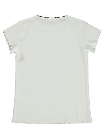 Civil Girls Kız Çocuk Tişört 6-9 Yaş Ekru