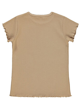 Civil Girls Kız Çocuk Tişört 6-9 Yaş Yulaf Sütü