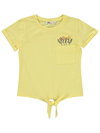 Civil Girls Kız Çocuk Tişört 6-9 Yaş Açık Sarı