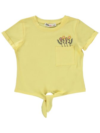 Civil Girls Kız Çocuk Tişört 2-5 Yaş Açık Sarı