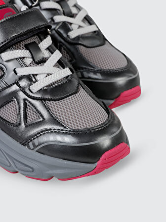 Civil Sport Kız Çocuk Spor Ayakkabı 31-35 Numara Füme-Fuşya