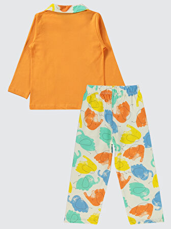 Civil Boys Erkek Çocuk Pijama Takımı 2-5 Yaş Oranj