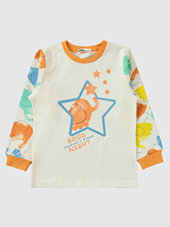 Civil Boys Erkek Çocuk Pijama Takımı 2-5 Yaş Oranj