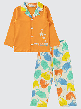 Civil Boys Erkek Çocuk Pijama Takımı 2-5 Yaş Oranj