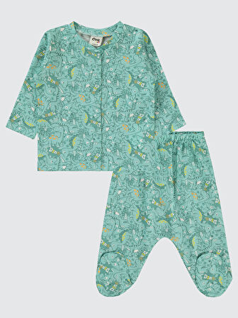 Civil Baby Erkek Bebek Pijama Takımı 1-6 Ay Mint