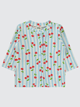Civil Baby Kız Bebek Pijama Takımı 1-6 Ay Mavi