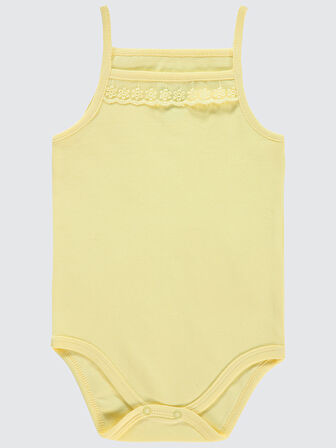Civil Baby Kız Bebek Çıtçıtlı Badi 2-3 Yaş Sarı