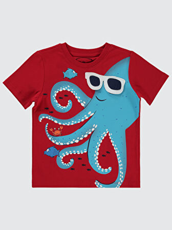 Civil Boys Erkek Çocuk Tişört 2-5 Yaş Kırmızı