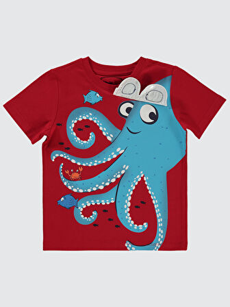 Civil Boys Erkek Çocuk Tişört 2-5 Yaş Kırmızı