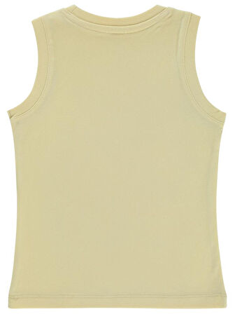 Civil Boys Fıre Fıghters Baskılı Sıfır Kol 2-5 Yaş Tişört - Bej3-4 Yaş