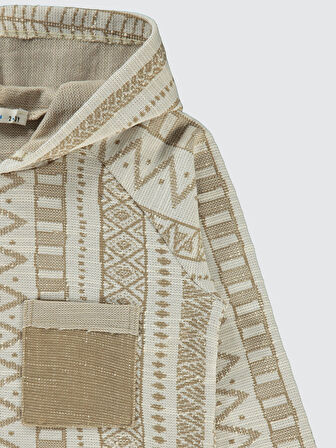 Civil Boys Erkek Çocuk Kapüşonlu Sweatshirt 2-5 Yaş Taş Rengi