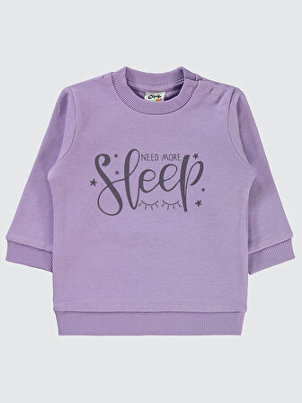 Civil Baby Kız Bebek Sweatshirt 6-18 Ay Lila