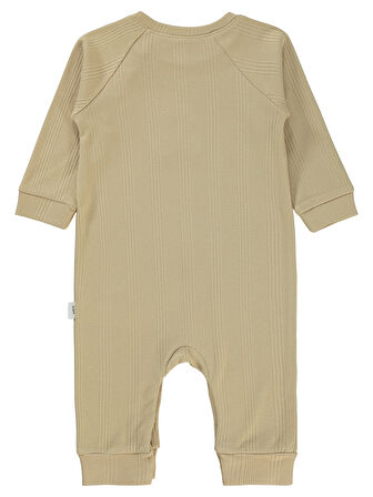 Civil Baby Erkek Bebek Patiksiz Tulum 6-18 Ay Sütlü Kahve
