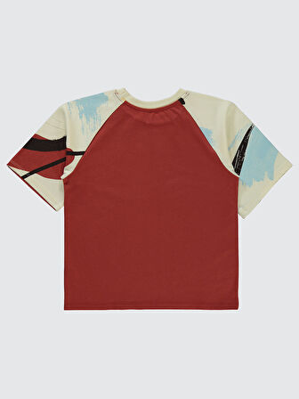 Civil Boys Erkek Çocuk Tişört 6-9 Yaş Koyu Bakır