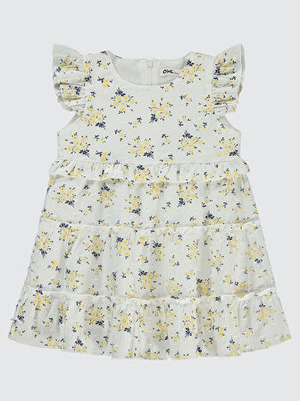 Civil Girls Kız Çocuk Elbise 2-5 Yaş Sarı