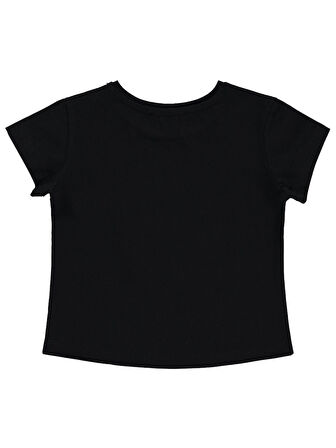 Civil Girls Kız Çocuk Tişört 2-5 Yaş Siyah
