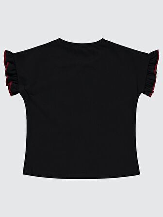 Civil Girls Kız Çocuk Tişört 2-5 Yaş Siyah