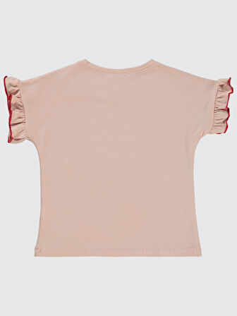 Civil Girls Kız Çocuk Tişört 2-5 Yaş Açık Pudra