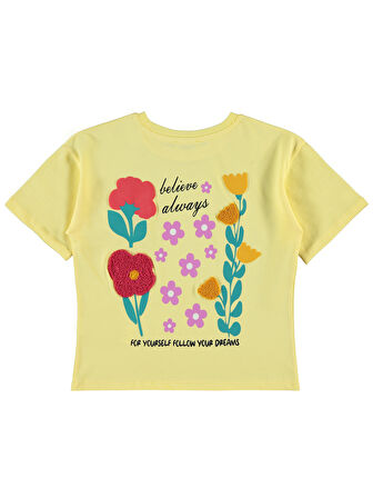 Civil Girls Kız Çocuk Tişört 6-9 Yaş Açık Sarı