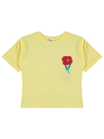 Civil Girls Kız Çocuk Tişört 6-9 Yaş Açık Sarı