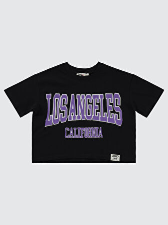 Civil Girls Kız Çocuk Tişört 6-9 Yaş Siyah